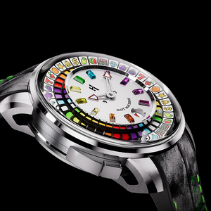 Montre automatique Lucky Harvey avec cadran en forme de <span class=keywords><strong>roulette</strong></span>, style tourbillon, mouvement mécanique, boîtier en acier inoxydable, étanche 30m - Product Image 3
