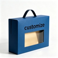Boîte cadeau élégante en matériaux recyclés écologiques pour vêtements, chaussettes, fourrures, textiles de maison et emballages de détail (forme de valise)