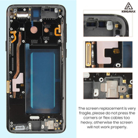 Ecran OLED original pour Samsung Galaxy S9 5.8 pouces Cadre de remplacement SM-G960 souple Smartphone LCD Pièces de réparation 1 an