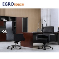 EGROspace Chaise de bureau en cuir de luxe moderne, pivotante, pour réception, réunion, formation et visiteurs