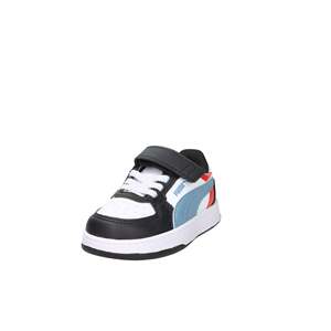 Sneakers Puma per Bambini Bianche e Nere con Chiusura in Velcro Stile Basket - Product Image 2
