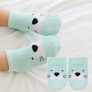 Chaussettes pour bébés en gros, chaussettes courtes en coton pour tout-petits, chaussettes à motifs d'animaux de dessin animé - Product Image 3