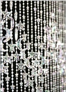 ม่านประตูประดับลูกปัดรูปดวงจันทร์และดวงดาวเรืองแสงในที่มืด สำหรับตกแต่งบ้าน - Product Image 4