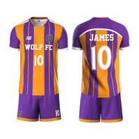 Jersey Personalizado de Alta Calidad con Impresión Digital de Logotipo para Equipos de Fútbol, Uniforme Unisex 100% Poliéster de Secado Rápido