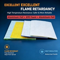 Matériaux d'isolation thermique en mousse XPE avec feuille d'aluminium réfléchissante et bulles de PE