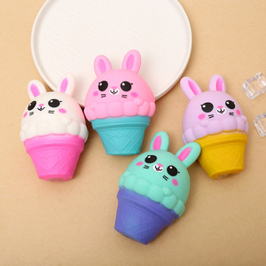 Squeezing Rabbit Ice Cream, Pinching Fun <b>Flour</b>, Relieving Stress, Ventilating Children's Toys, Stress Relieving Tool - Product Image 1