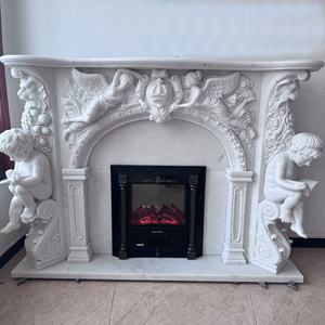 पश्चिमी शैली की फैक्टरी थोक सफेद संगमरमर की मूर्ति फिकेट मैटल - Product Image 1