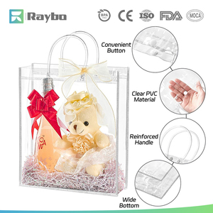 Bolsas de PVC Personalizadas RAYBO, Bolsas Transparentes para Cosméticos, Bolsas de Regalo para Supermercado, Bolsas de Compras, Bolsas de PVC Transparentes - Product Image 3