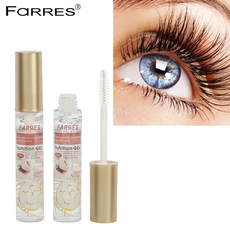 FaRRES cosmetic Nutrition gel Transparent Collagen Essence Mascara Gel Eyelash Growth Serum Moisturizing Lengthening Thicker