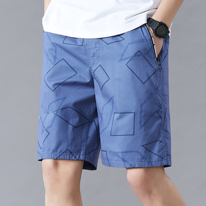 Shorts d'été pour hommes de grande taille, en coton, longueur genou, style golf, à carreaux, avec poche zippée, mode Y2K, pour la plage et la natation, coupe décontractée, style jogger, haute qualité - Product Image 3