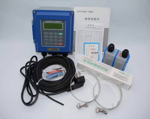 Khí lỏng đo lường độ chính xác cao siêu âm Lưu lượng kế kẹp Cảm biến nước treo tường hiển thị thông minh siêu âm lưu lượng kế - Product Image 2