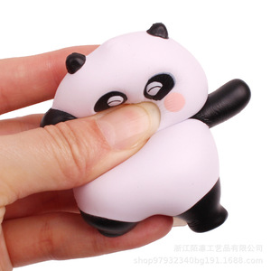 Cute Cartoon <b>Panda</b> Stress Relief <b>Toy</b> Plastic Round Shape Table Decoration Gift - Product Image 2