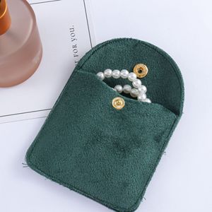 Portable Multiple Color Microfiber Jewelry Packaging Bag <b>Envelope</b> Flap Jewelry Pouch Velvet Travel Jewelry Earrings Pouch - Product Image 3