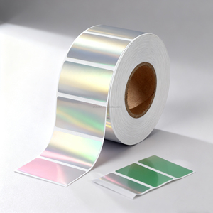 Cao Cấp Vật Nuôi Chất Liệu Holographic Cầu Vồng Sticker Cuộn Không Thấm Nước Bắt Mắt Laser Bao Bì Đầy Màu Sắc Nhãn - Product Image 2