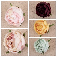 Bunga Peony Sutra Buatan Warna Kuning Merah Ungu Biru Ukuran 8*6cm, untuk Dekorasi Rumah, Pernikahan, Hari Valentine, Wisuda, Tahun Baru, Gaya Modern
