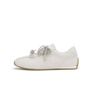Nuevas Zapatillas Casuales de Ante y Cuero Estilo Forrest Gump para Otoño-Invierno, Retro con Punta Cuadrada y Lazo de Perlas para Mujer - Product Image 5