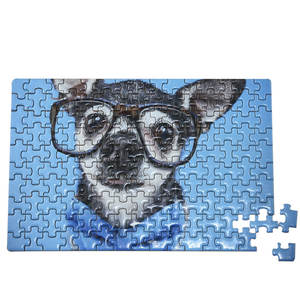 Casse-tête personnalisé Adulte Apprentissage Oem Lovely Mini Single <span class=keywords><strong>Bird</strong></span> Dog Animal Commande Fabricant de production Casse-tête personnalisé en lin mat - Product Image 2