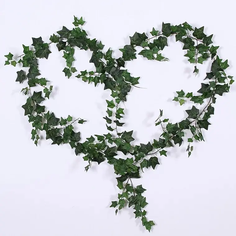 1.8 m Length Artificial Green Vine Wedding Plant Wall Green Vine Artificial Green Silk Leaves Home Party Decor