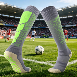Calcetines deportivos antideslizantes de media pantorrilla para fútbol, calcetín Atlético transpirable - Product Image 1