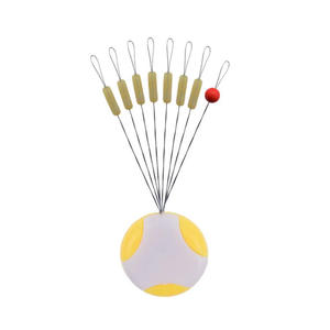 Perles de silicone super adhérentes 7+1 pour lignes de pêche en espace étroit, stoppeurs en acier inoxydable en forme de haricot, accessoires de pêche - Product Image 1