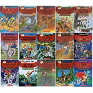 Segunda temporada 15 volúmenes Geronimo Stilton Reporter Book Set Fantasy Kingdom Adventure Storybooks para niños