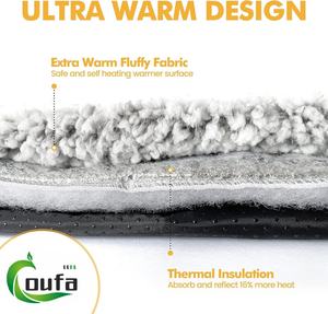 Personnalisé Moderne Hiver 100% Coton Chaud Animaux <span class=keywords><strong>Chat</strong></span> Lit Tapis <span class=keywords><strong>Chauffant</strong></span> Pas Électrique <span class=keywords><strong>Auto</strong></span>-<span class=keywords><strong>Chauffant</strong></span> Chien Solide Antidérapant Couverture <span class=keywords><strong>Coussin</strong></span> - Product Image 3