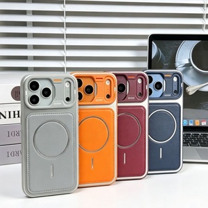 เคสโทรศัพท์แบบแม่เหล็กด้านหลังทำจากหนัง PU สำหรับ iPhone 18 17 16 15 14 13 12 Pro Max รองรับการชาร์จไร้สาย ป้องกันการกระแทก - Product Image 3