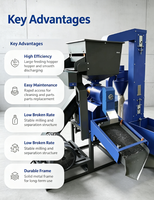 Machine à décortiquer le riz multifonctionnelle à moteur diesel avec broyeur de coques de riz et tamis vibrant pour l'élimination des impuretés