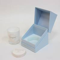 Fabricant d'emballage artisanal rectangulaire unique personnalisé Boîte à bougies de luxe en carton dur de couleur pour cadeau