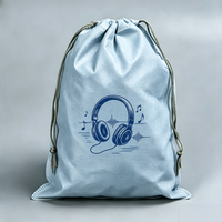 Sac de sport promotionnel WJ personnalisé avec logo, en non-tissé, à cordon, motif dessin animé, recyclable, petit sac de sport pour enfants, prix usine abordable