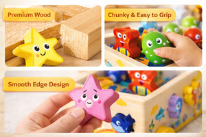 ของเล่นไม้เสริมพัฒนาการ มอนเตสซอรี่ รถฟาร์ม รถตกปลา รถดำน้ำ ของเล่นผจญภัย  ลดราคาพิเศษ - Product Image 4