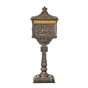 Buzón de Aluminio Fundido, Impermeable, Resistente a la Oxidación, con Panel de Dirección para Enterrar en el Suelo, Buzón Postal de Acero para Exteriores con Recubrimiento en Polvo para Jardines - Product Image 5