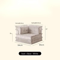 Canapé modulaire scandinave en tissu, rembourré en éponge, style Mahjong, pour salon