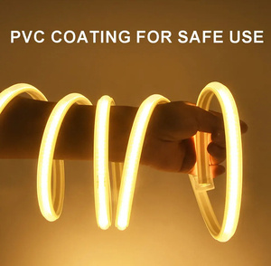 Banqcn alta calidad flexión libre no se rompe fácilmente PVC inteligente solo Color Mini corte IP 67 Cob <span class=keywords><strong>Led</strong></span> <span class=keywords><strong>tiras</strong></span> <span class=keywords><strong>220</strong></span> <span class=keywords><strong>voltios</strong></span> AC luces - Product Image 4