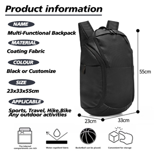 Thể Thao Tùy Chỉnh Túi Thể Thao Giản Dị Ba Lô Cho Nam Giới Ngoài Trời Ba Lô Biểu Tượng Tùy Chỉnh Ba Lô Du Lịch Bóng Rổ Thể Thao Túi - Product Image 6