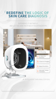 Appareil d'imagerie intelligent IA de pointe pour l'analyse de la peau 3D, détecteur cutané industriel 36 millions de points, scanner facial complet