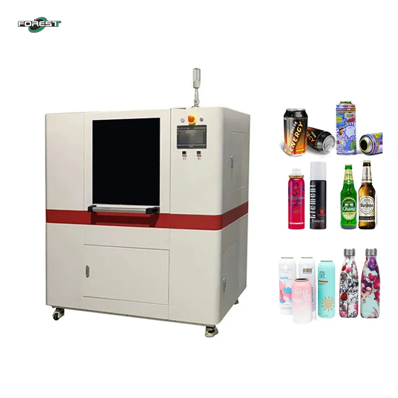 Professional Glass Bottle Cups Rotary UV Printer 3d Embossing UV Printer Made in China Bottle Printing Machine