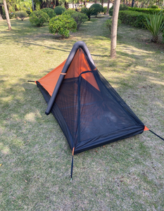 Tenda Gonfiabile Monoposto Pieghevole Leggera a Doppio Strato per Quattro Stagioni, in Poliestere 210T, con Protezione Solare per Campeggio - Product Image 5