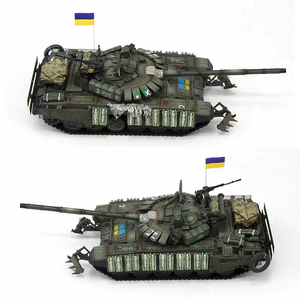 Modèle de réservoir de T-72B3M ukrainien <span class=keywords><strong>1</strong></span>/<span class=keywords><strong>72</strong></span> pour collection de bureau ou ornement - Product Image 4