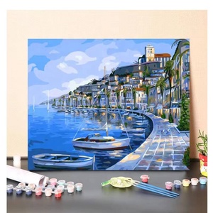 XIXI OEM ODM Pintura por Números Personalizada Hecha a Mano sobre Lienzo, Decoración para el Hogar, Paisaje Enmarcado, para Principiantes y Adultos - Product Image 1