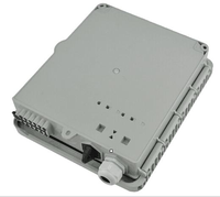 Boîtier de distribution de fibre optique extérieur 12 ports |   Boîtier mural FTTH avec adaptateurs SC/LC, répartiteur PLC 1*8, IP65, matériau PC/ABS