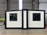 Maison conteneur modulaire préfabriquée en acier extensible de 10 pieds, personnalisable, 12 unités s'adaptant dans un seul conteneur maritime
