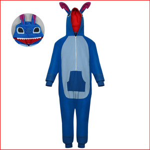 Costume de cosplay en peluche bleue pour enfants de 8 à 13 ans, Halloween, jeu de rôle, printemps 2024 - Product Image 5