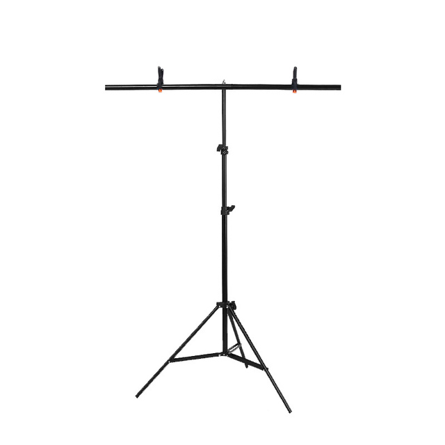 70x200cm T-BarBackdrop Stand Metal PVC Background Support System Photography Backdrop Stand for Studio Decorations