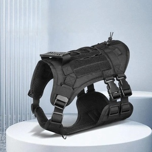 Imbracatura Tattica Regolabile per Cani con Borsa, Sistema Multi-Fissaggio in Rete Traspirante, Tessuto Oxford per Cani di Taglia Grande, Escursionismo e Soccorso - Product Image 2