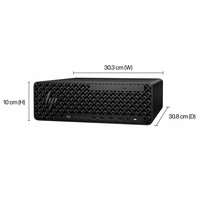 Station de travail HP Z2SFF G1I Z2 Gi SFF Z2SFFG9, station de travail de bureau avec processeur Core I5, Ultra7-235, 8 Go de RAM, 512 Go de SSD