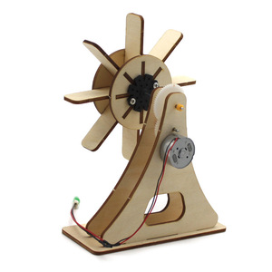 Kit de turbine à eau en bois à faire soi-même, expérience scientifique, jouet éducatif STEM pour enfants de 4 à 6 ans - Product Image 3