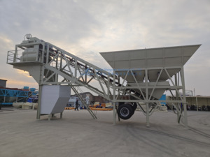 25m3 35m3 50m3 <span class=keywords><strong>60m3</strong></span> 90m3 Eine Stunde mobile Beton-Batterieanlage Lkw-montiert - Product Image 4