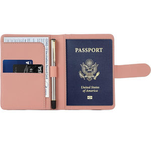 Fundas para pasaporte de cuero de primera calidad, funda con ranuras para tarjetas, Pasaporte <span class=keywords><strong>Carnet</strong></span>, funda bonita para pasaporte, soporte para libros, bolsas para certificados - Product Image 5