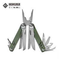 Couteau suisse multifonctionnel 13 en 1, outil de survie pliable portable pour la nature sauvage, avec lames en acier inoxydable pour le camping et le jardin